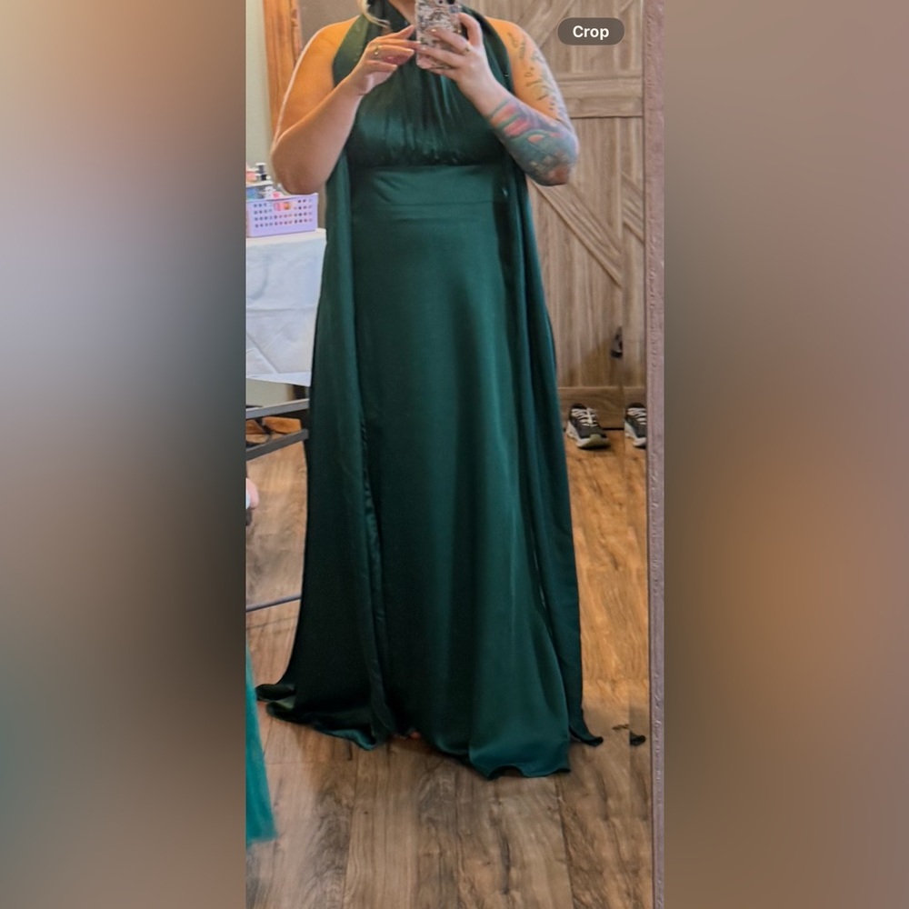 Green convertible bridesmaids dress - Bridesmaid - Prom.